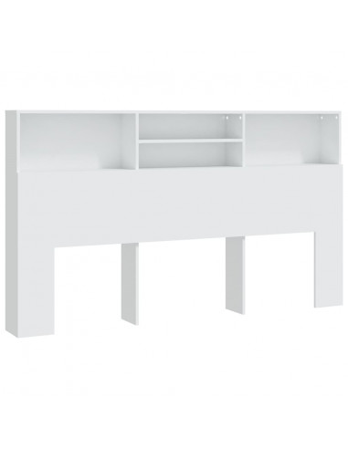 Testiera con Contenitore Bianco 180x19x103,5 cm