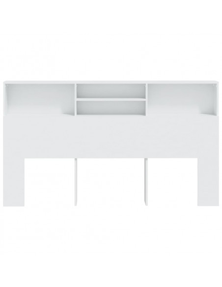 Testiera con Contenitore Bianco 180x19x103,5 cm