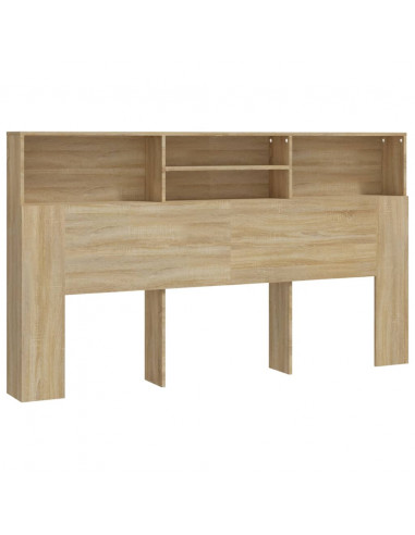 Testiera con Scomparti Rovere Sonoma 180x19x103,5 cm