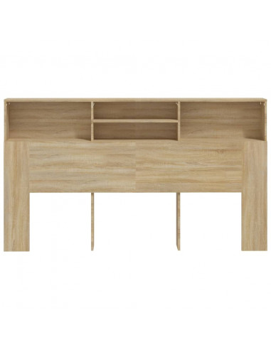 Testiera con Scomparti Rovere Sonoma 180x19x103,5 cm