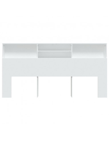 Testiera con Contenitore Bianco 200x19x103,5 cm