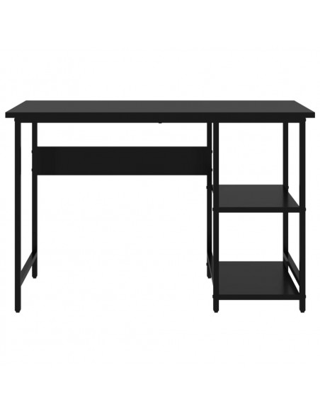 Scrivania per Computer Nera 105x55x72 cm in MDF e Metallo
