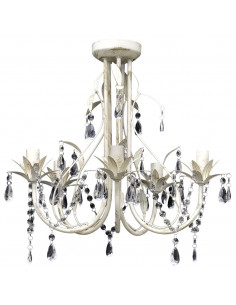 Lampada da Soffitto Lampadario in Cristallo con 5 Portalampade 2