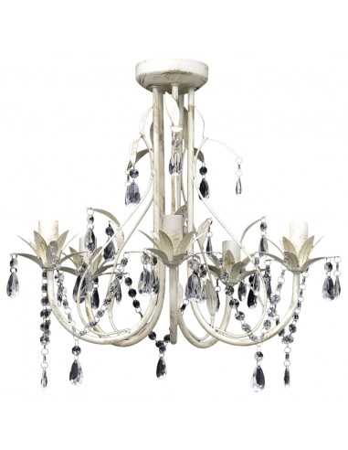 Lampada da Soffitto Lampadario in Cristallo con 5 Portalampade