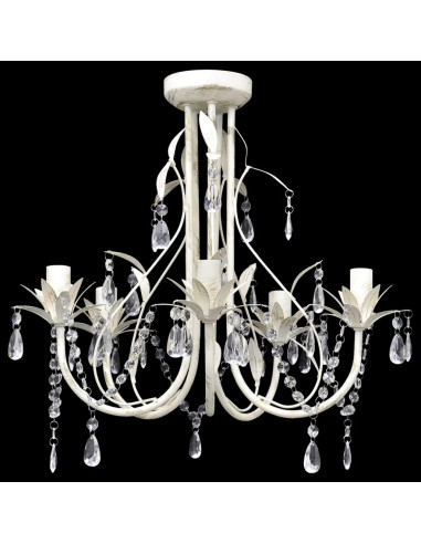 Lampada da Soffitto Lampadario in Cristallo con 5 Portalampade