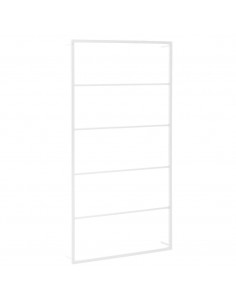 Portasciugamani Bianco 60x10x116 cm in Acciaio 2