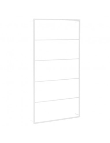 Portasciugamani Bianco 60x10x116 cm in Acciaio