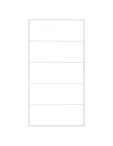 Portasciugamani Bianco 60x10x116 cm in Acciaio