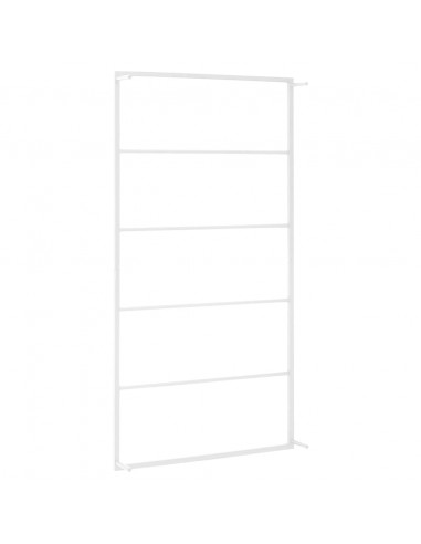 Portasciugamani Bianco 60x10x116 cm in Acciaio