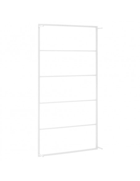 Portasciugamani Bianco 60x10x116 cm in Acciaio