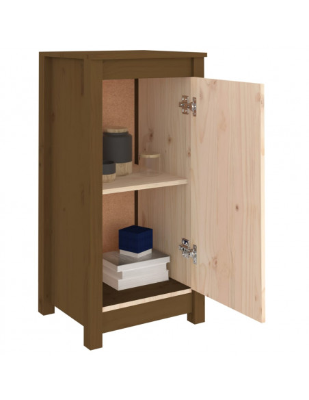Credenze 2 pz Miele 40x35x80 cm in Legno Massello di Pino