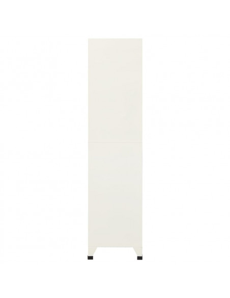 Armadietto con Serratura Grigio e Blu 90x45x180 cm in Acciaio