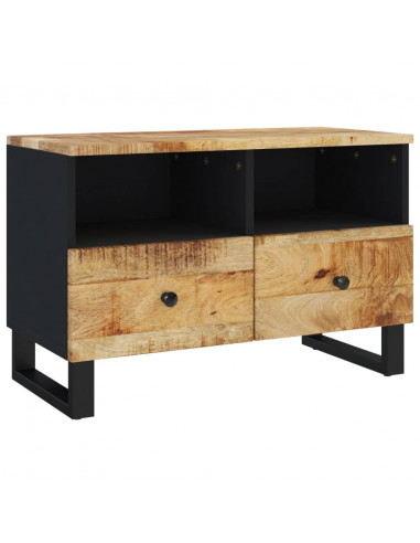Mobile Porta TV 70x33x46 cm in Legno Massello di Mango