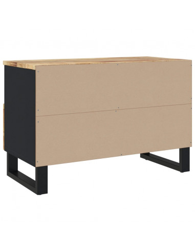 Mobile Porta TV 70x33x46 cm in Legno Massello di Mango