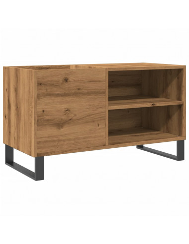 Mobile Porta Dischi Rovere Artigianale 84,5x38x48cm Multistrato