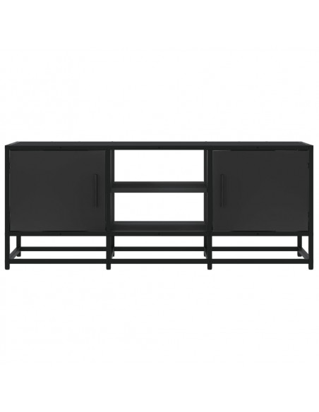 Mobile Porta TV Nero 100x35x41 cm in Truciolato e Metallo