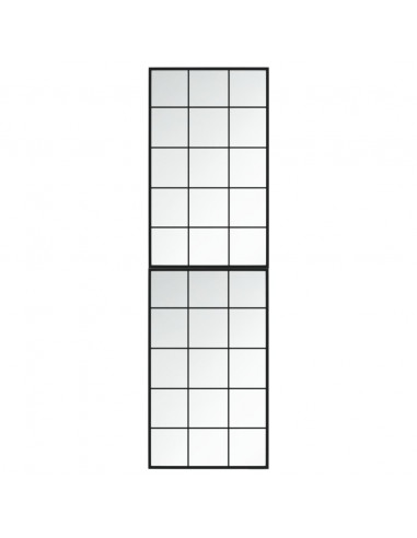 Specchi a Parete 2 pz Neri 100x60 cm in Metallo