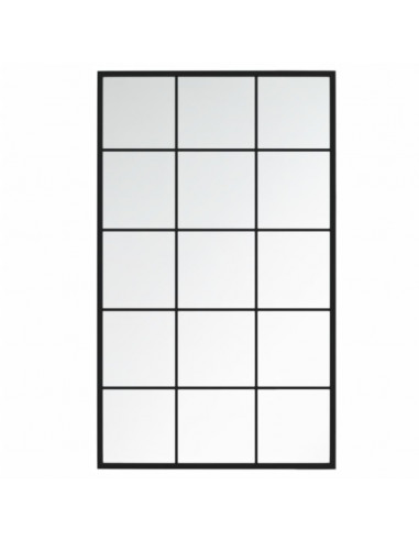 Specchi a Parete 2 pz Neri 100x60 cm in Metallo