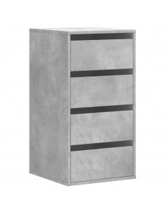 Cassettiera Angolo Grigio Cemento 40x41x76cm Legno Multistrato 2
