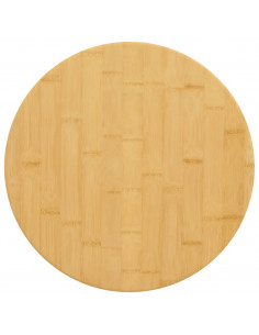 Piano del Tavolo Ø50x1,5 cm in Bambù 2