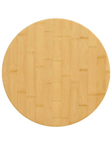 Piano del Tavolo Ø50x1,5 cm in Bambù