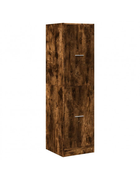 Armadietto da Farmacia Rovere Fumo 40x41x144,5 cm in Truciolato