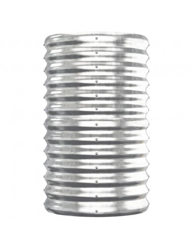 Letto Giardino Acciaio Verniciato a Polvere 152x40x68cm Argento