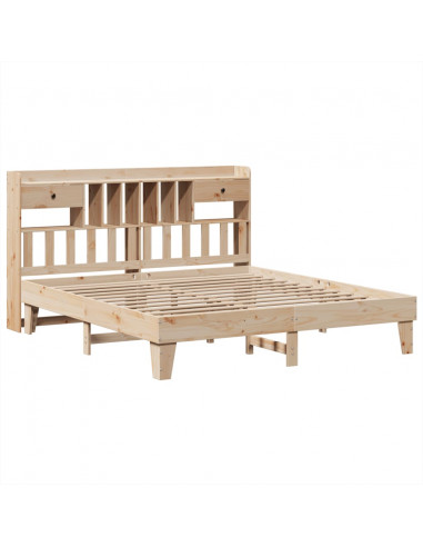 Letto senza Materasso 180x200 cm in Legno Massello di Pino