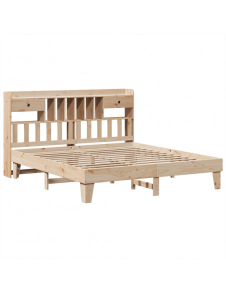Letto senza Materasso 180x200 cm in Legno Massello di Pino