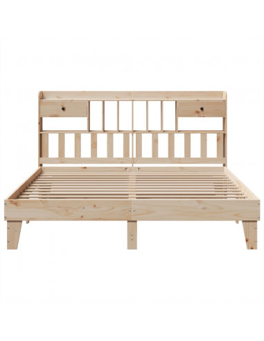 Letto senza Materasso 180x200 cm in Legno Massello di Pino