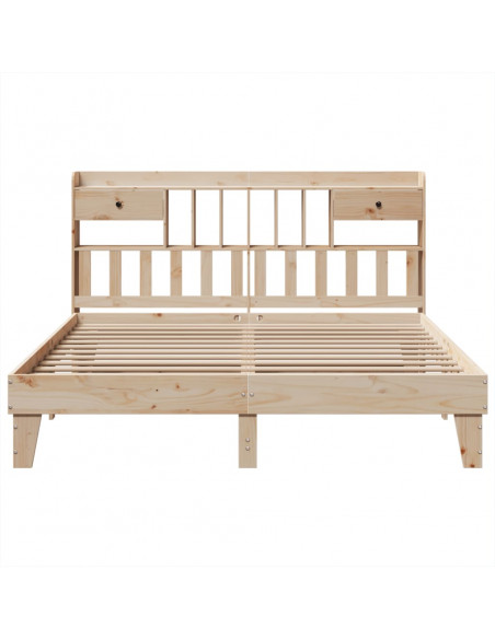Letto senza Materasso 180x200 cm in Legno Massello di Pino