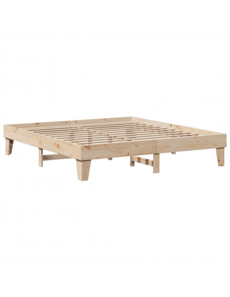 Letto senza Materasso 180x200 cm in Legno Massello di Pino