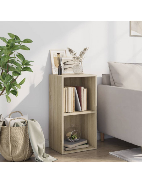 Libreria 5 Ripiani Rovere Sonoma 40x30x76,5cm Legno Multistrato