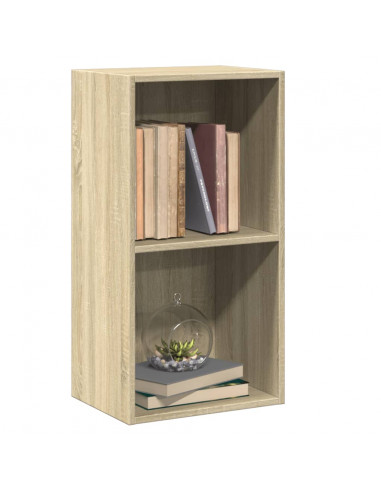 Libreria 5 Ripiani Rovere Sonoma 40x30x76,5cm Legno Multistrato