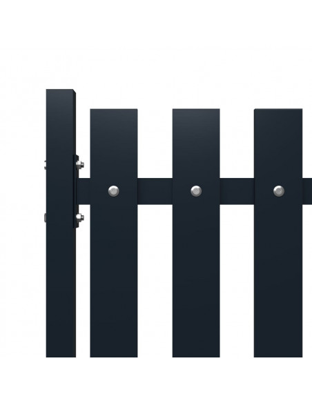 Pannello di recinzione antracite 178x75 cm in acciaio verniciato a polvere