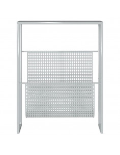 Portariviste Argento 35x15x45 cm in Acciaio 2