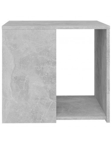 Tavolino Grigio Cemento 50x50x45 cm in Legno Multistrato