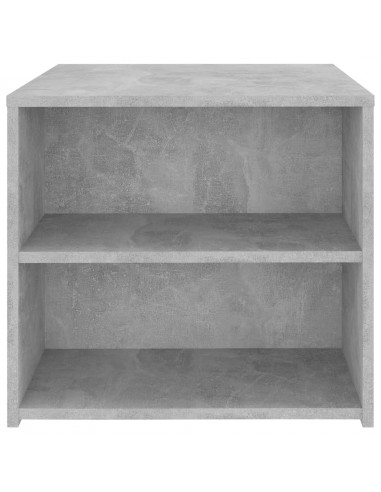 Tavolino Grigio Cemento 50x50x45 cm in Legno Multistrato