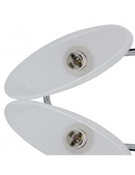 Lampada da Soffitto Ellissoidale Vetro Paralume 4 Lampadine E14