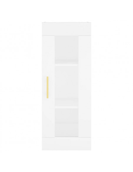 Credenza Bianca 34,5x34x180 cm in Legno Multistrato