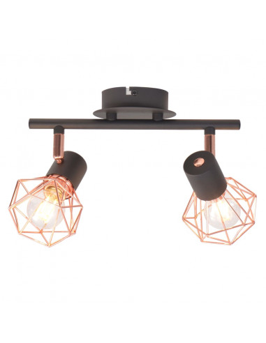 Plafoniera con 2 Lampadine a LED a Incandescenza 8 W