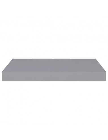Scaffale a Parete Grigio 50x23x3,8 cm in MDF