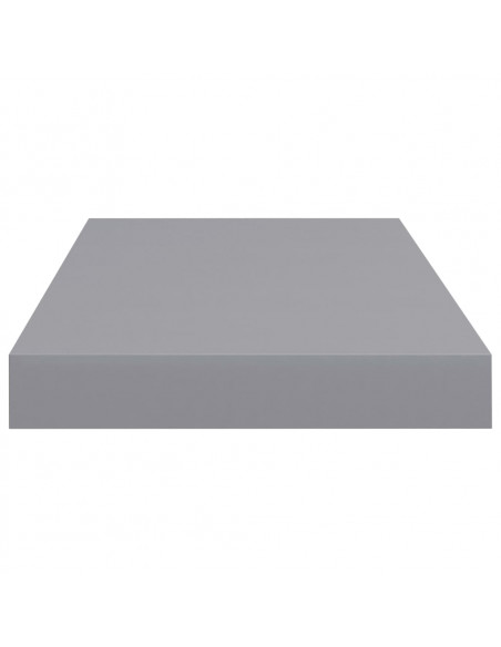 Scaffale a Parete Grigio 50x23x3,8 cm in MDF