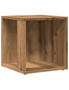 Tavolino da Salotto Rovere Artigianale 33x33x34cm in Truciolato 2