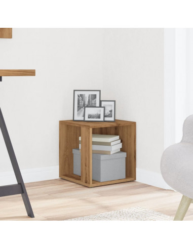 Tavolino da Salotto Rovere Artigianale 33x33x34cm in Truciolato