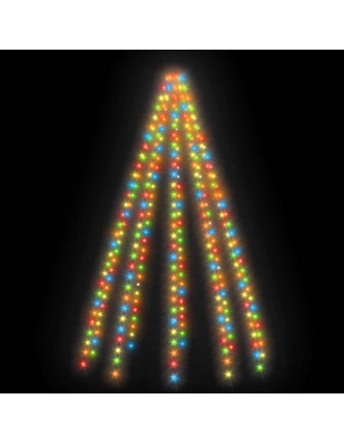Rete di Luce per Albero di Natale 250 LED Multicolore 250 cm