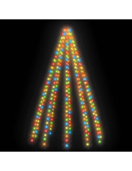 Rete di Luce per Albero di Natale 250 LED Multicolore 250 cm