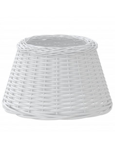 Paralume Bianco Ø50x30 cm in Vimini 2