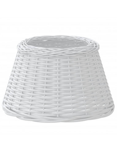 Paralume Bianco Ø50x30 cm in Vimini