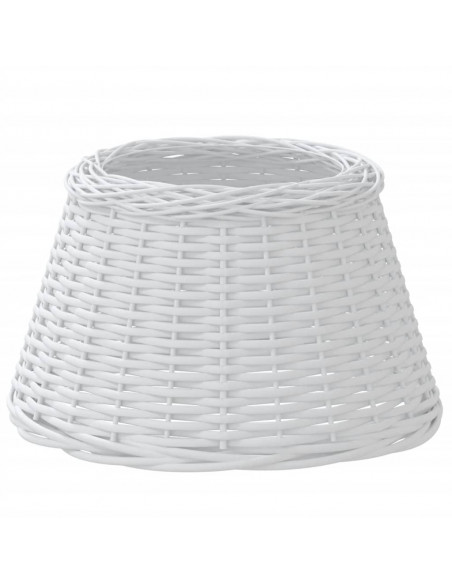 Paralume Bianco Ø50x30 cm in Vimini